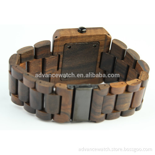 2017 father's day Custom logo men wood watch